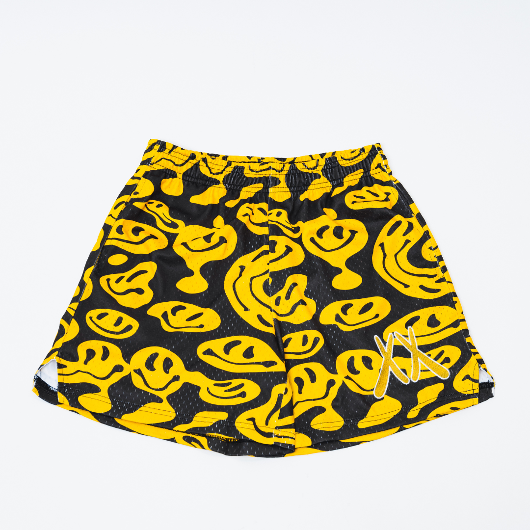 GOLDEN HOUR "SMILE NOW, CRY LATER" KROSS'D MESH SHORTS